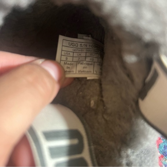 UGG fluff Yeah Charcoal Slides size 9 - Picture 9 of 9